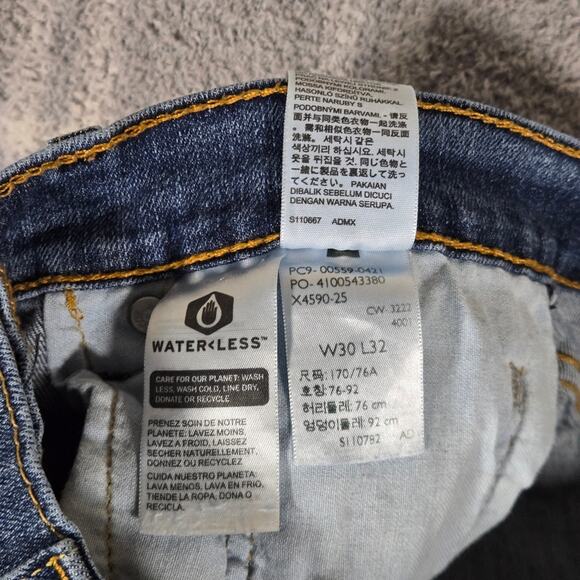 Levi's 559 Relaxed Straight-Leg Denim Jeans in Classic Blue Mens W30 L32 - Picture 7 of 7